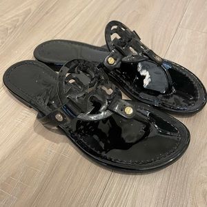 Tory Burch Black Logo Sandals